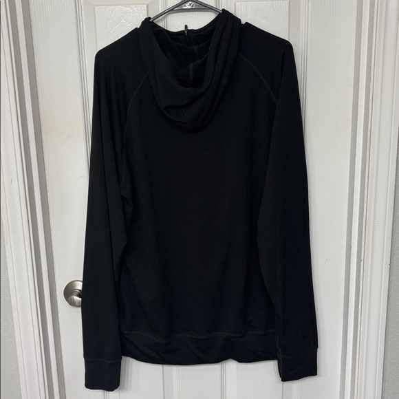 Vuori Men's Ponto Performance 1/2 Zip Hoodie in Black Size XL - Picture 7 of 7